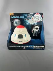 Space Exploration Series Space Explorer & Space Capsule Toy Set Lights Up - New