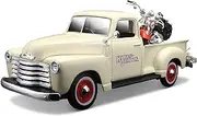 Maisto Harley-davidson 2001 Flsts Heritage Springer & 1950 Chevy 3100 Diecast