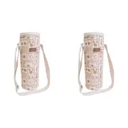 2x LVD Polyester Wine/Beverage Cooler Insulated Travel Bag 12x33cm Postcard