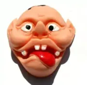 Vtg Halloween Wacky Goulie Faces Grimaces Finger Puppet Toys Jiggler NOS Joyful