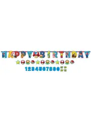 Super Mario Brothers Add An Age Happy Birthday Banner