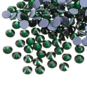 1440 Pcs Hotfix Flatback Crystal Glass Gems (SS4 1.6mm, Dark Green)