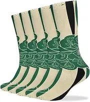 [NQHJT] Irish Flag Socks for Women Men Breathable Boot Socks Warm Calf Socks for Hiking Work, Style, One Size, Style, One size