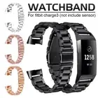 Stainless Steel Watch Band Strap Bracelet For Fitbit Charge 3 / 3SE 3rd Tracker