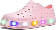 [KALEKI] Kids Water Shoes,Toddler Slip-On Shoes,Waterproof Light Up Shoes for Boys and Girls,Lightweight Non-Slip Quick Dry Beach Sandals
