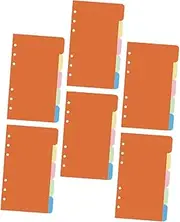 SECFOU Refillable Planner Binder Pages 30 Pcs Reusable Notebook Dividers School Stationery