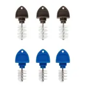 3 Pcs Beer Tap Brush 6x2.4x1.5cm Bars Black/Blue For Bar Home Brew Dispenser New