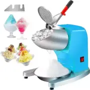 Ice Shaver 3520 Oz./H Electric Snow Cone Machine Stainless Steel 300W Ice Crushe