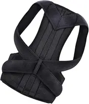PLAFOPE Professional Back Support Strap for Adults Elastic Posture Corrector for Home Office Breathable and Comfortable Design Relieves Shoulder Pressure Improves