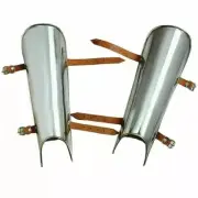 Medieval Crusader Knight Greaves Leg Guard Armor Gothic SCA LARP Armor gift