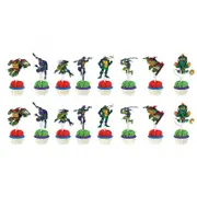 24PC Ninja Turtles Cupcake Toppers Party Supplies Birthday Decorations