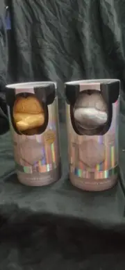 Disney 100 Anniversary Silver & Gold Limited Edition MICKEY MOUSE Plush 2 Tubes