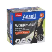 Vileda Ansell WORKmates Nitrile Disposable Gloves 36pk - Medium/Large