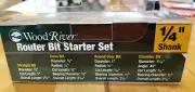 WoodRiver Router Bit Starter Set 1/4" Shank Set of 4 New in Original Pack