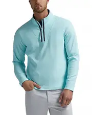 G/Fore Double Knit Waffle Quarter Zip Pullover