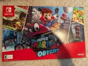 Super Mario Odyssey Nintendo Switch Double Sided Promotional Poster (11X17)