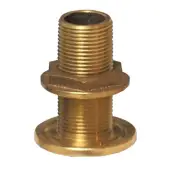 GROCO 1-1/4" NPS NPT Combo Thru-Hull Fitting Bronze w/Nut TH-1250-W