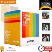 Premium 40x I-Type Film Pack for Polaroid - Instant Photos with White Frame