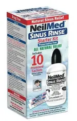 NeilMed Sinus Rinse Starter Kit Bottle + 10 Sachets