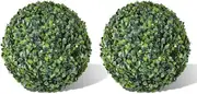 Boxwood Ball Artificial Leaf Topiary Ball 35 cm 2 pcs,Artificial Flora 1.7KG-40872
