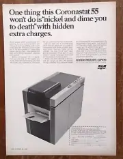 1966 SCM Coronastat 55 Photocopier Copy Machine Photo Promo Vintage Print Ad