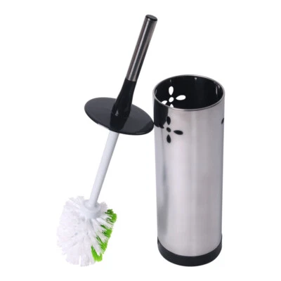 Sabco Stainless Steel Round Brush Toilet Set