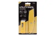 1x Retractable Utility Knife Yellow & 10 Extra Blades Handy Hardware