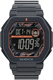 Timex Command Encounter Men's Digital Bracelet Watch with Plastic Strap, multicoloured, Bracelet