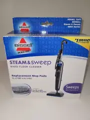 Bissell Steam & Sweep Replacement Microfiber Mop Pads New In Box
