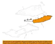 GM OEM 20-24 Corvette Rear Body Floor Splash Shields-Rear Deflector 23296628 (for: Chevrolet)
