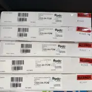 PDC 130A-84-PDM, MEDICAl ALLERGY ALERT BAND, CLEAR IMAGE, NARROW RED, 500/BOX.