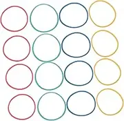 BESTOYARD 60PCS Colored Rubber Bands Stretchable Elastic Bands for Geoboards Office Supplies School and Home Use Versatile Multipurpose Bright Colors Bulk Quantity