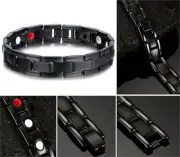 Magnetic Therapy Bracelet Titanium 4 elements Balance Energy Aches Pain Relief