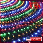 LED Fairy String Net Mesh Curtain Lights Waterproof Outdoor Home Party Decor