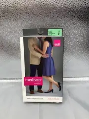 Mediven Comfort Calf High Compression Stockings Size 11 natural Open Toe