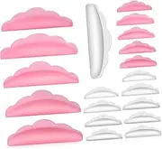 Ipetboom 20 Pairs Silicone Eyelash Lift Pads Makeup Tools for Longer Thicker Lashes Includes Under Eye Curve Pads for All Eye Shapes