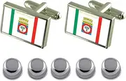 [Select Gifts] Shirt Dress Studs Apulia Region Italy Flag Cufflinks