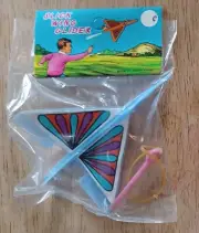 Vintage Slick Wing Glider Plastic Toy. 1960s Rubber Band Propelled Toy Plane