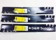 set of 3 lawn mower mulching blades to Fit John Deere 60" M128485 TCU15881