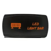 ORANGE LED Horizontal LED LIGHT BAR Rocker Switch 4WD 4X4 UTV Waterproof