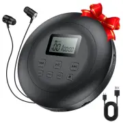 Portable CD Player Personal CD Players with Headphones LCD Display Anti-Skip ...