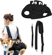 Dog Carry Sling, Dog Lift Harness for Small and Medium Dogs, Outdoor Portable Pet Carrier Bag, Emergency Backpack Pet Legs Support & Rehabilitation (S)