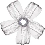 5pcs Portable Outdoor Mosquito Net Hat Lightweight Insect Netting for Camping Fishing and Travel Grey Neck Cover for Bug Protection