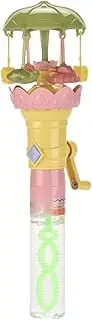 Bubble Wands - Manual Lighted Carousel Blower - Interactive Portable Bubble Wands for Kids Fun Backyard Garden Lawn Party Birthday Easter Christmas Halloween