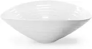 Portmeirion Sophie Conran White Large Salad Bowl | 13 Inch Serving Bowl for Salad, Pasta, and Fruit | Made from Fine Porcelain | Dishwasher and Microwave Safe