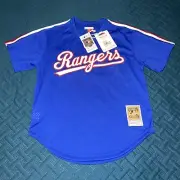 Mitchell & Ness 1989 TEXAS RANGERS #34 Nolan Ryan Baseball Jersey Size Medium 40