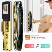 Smart 3D Face Door Lock New Security Camera Monitor Intelligent Fingerprint tuya
