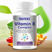 Vitamin B Complex Capsules Boost Immune, Metabolism, Energy For Men & Women