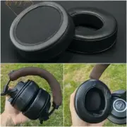 Sheepskin Leather Memory Foam Ear Pads For Audio-Technica ATH-M40x Headphone