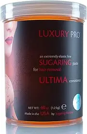 (HARD) - Sugaring Paste Luxury PRO - Organic Hair Removal - HARD Paste for Brazilian Bikini 1180ml / 1.1kg - Sugar Wax Hair Remover - PROFESSIONAL SKILLS REQUIRED